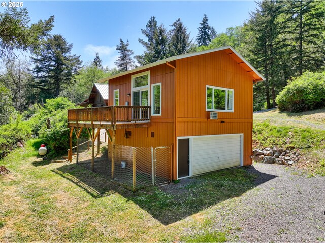 17285 Rustic Ln, Brookings, OR 97415 - view of home's exterior with a deck