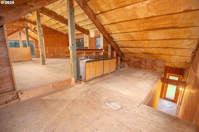 view of attic