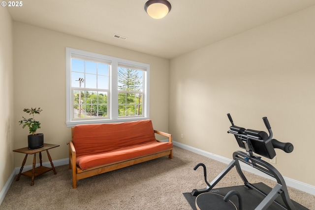 4425 SW 47th Dr, Portland, OR 97221 - exercise room with carpet flooring and baseboards