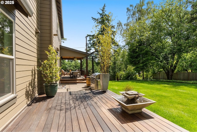 4425 SW 47th Dr, Portland, OR 97221 - wooden deck with outdoor dining area