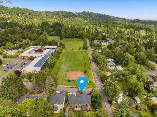 4425 SW 47th Dr, Portland, OR 97221 - aerial perspective of suburban area with a forest