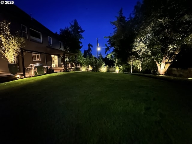 4425 SW 47th Dr, Portland, OR 97221 - yard at night featuring a yard
