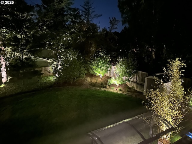 4425 SW 47th Dr, Portland, OR 97221 - view of yard at night
