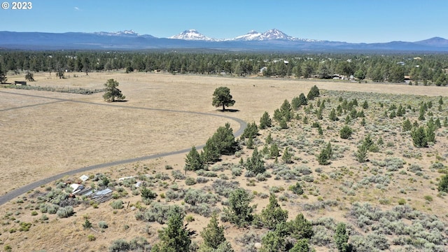 property view of mountains featuring a rural view