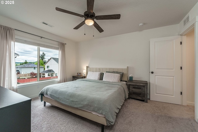 11492 SE Mt Talbert Ave, Happy Valley, OR 97086 - bedroom featuring light colored carpet and a ceiling fan