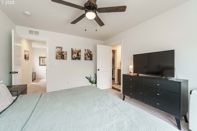 11492 SE Mt Talbert Ave, Happy Valley, OR 97086 - bedroom featuring light carpet and a ceiling fan