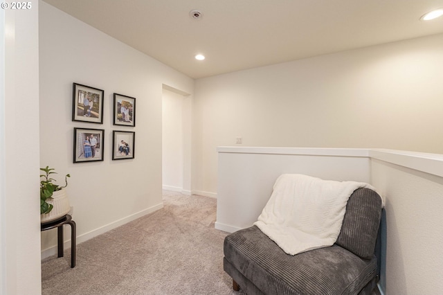 11492 SE Mt Talbert Ave, Happy Valley, OR 97086 - living area featuring carpet, recessed lighting, and baseboards