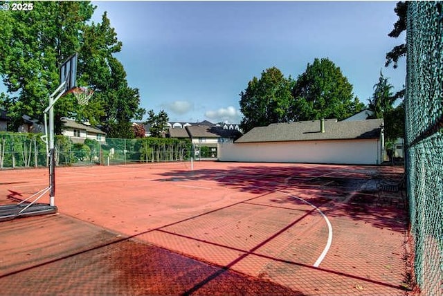 view of basketball court