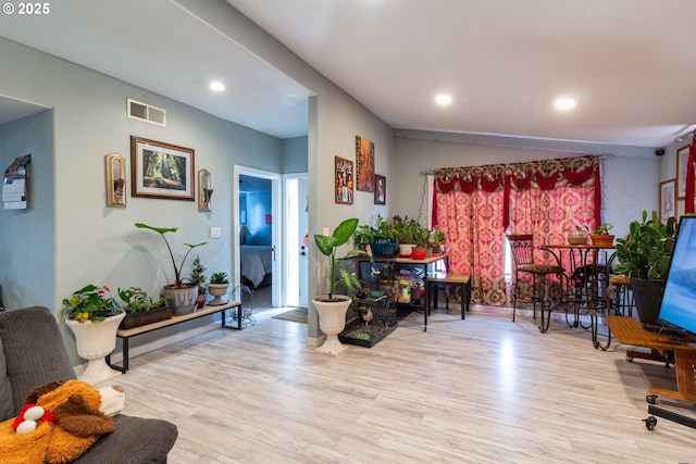 interior space featuring light hardwood / wood-style flooring