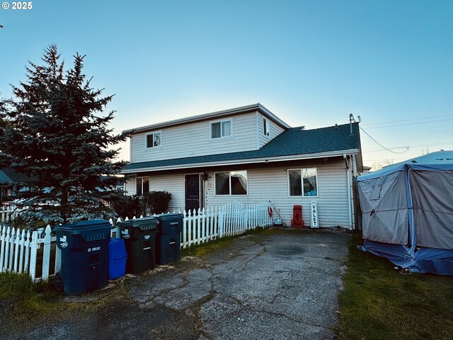 view of back of property