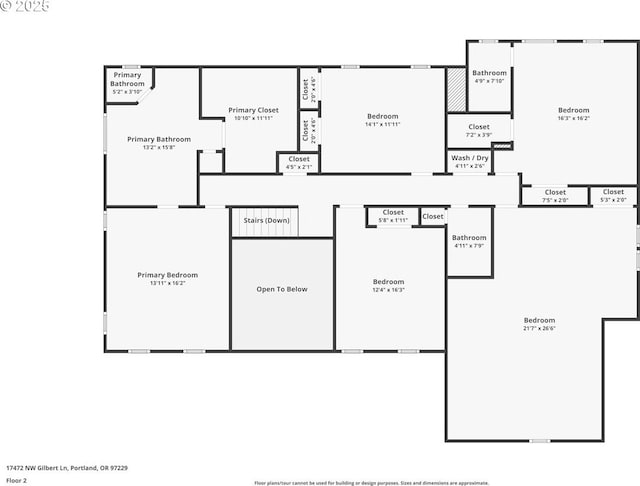 17472 NW Gilbert Ln, Portland, OR 97229 - floor plan / room layout