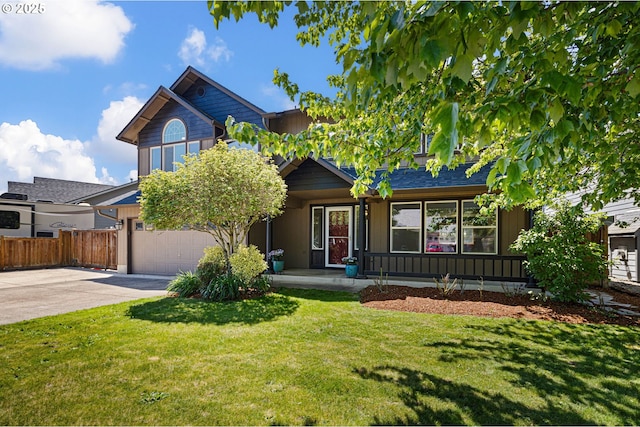 view of front of house with driveway and a garage