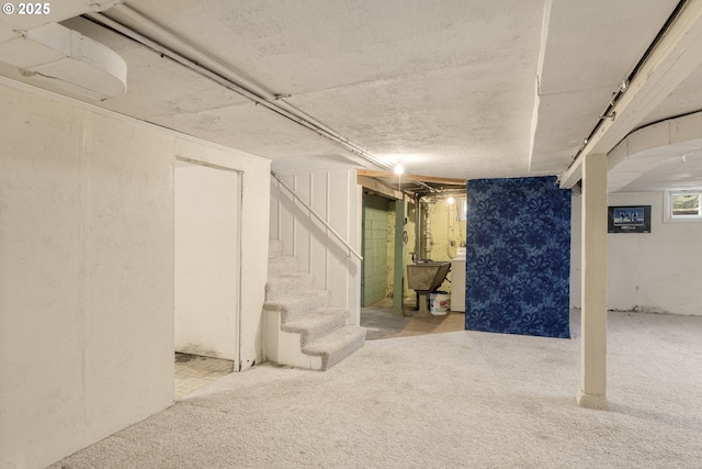 6105 NE 18th Ave, Portland, OR 97211 - below grade area with stairway and carpet