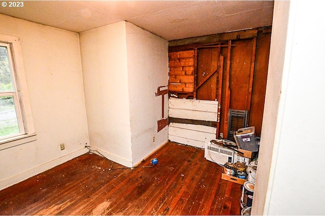 interior space featuring dark hardwood / wood-style flooring