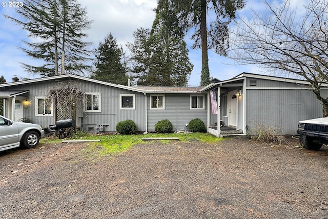 view of front of home