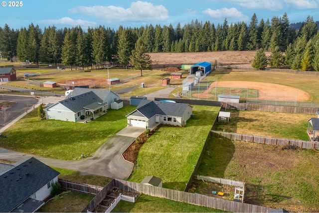 birds eye view of property