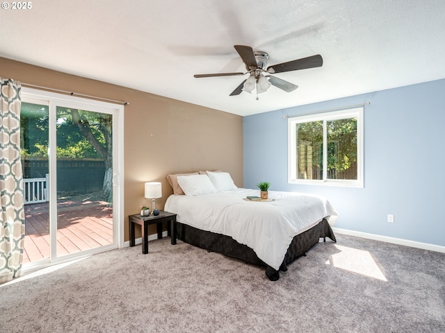 10204 NE 6th Ave, Vancouver, WA 98685 - bedroom with access to outside, multiple windows, and carpet flooring