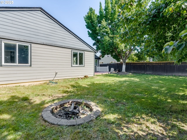 10204 NE 6th Ave, Vancouver, WA 98685 - fenced backyard featuring a fire pit