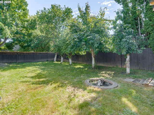 10204 NE 6th Ave, Vancouver, WA 98685 - fenced backyard with an outdoor fire pit