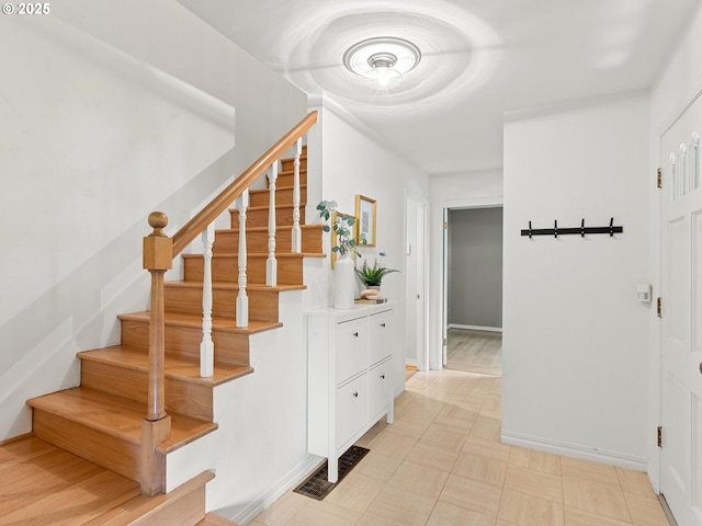 1209 Lake Garden Ct, Lake Oswego, OR 97034 - stairs featuring baseboards