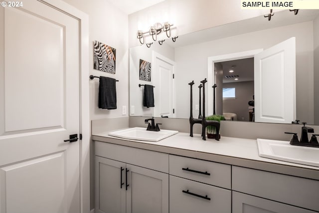 bathroom with vanity