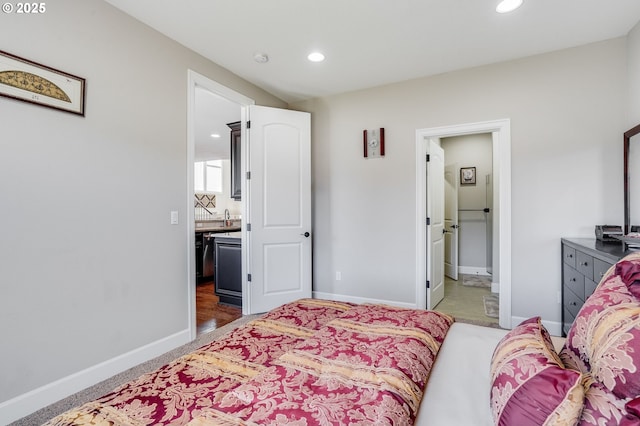 10703 NW Glenmore Way, Portland, OR 97229 - carpeted bedroom featuring recessed lighting and ensuite bathroom