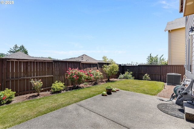 10703 NW Glenmore Way, Portland, OR 97229 - fenced backyard with a patio