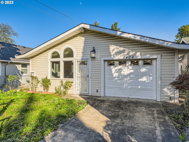 view of front of home featuring a garage