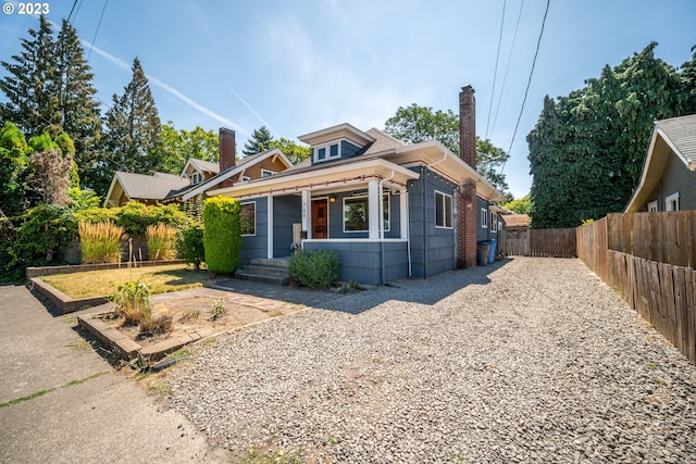 view of front of home