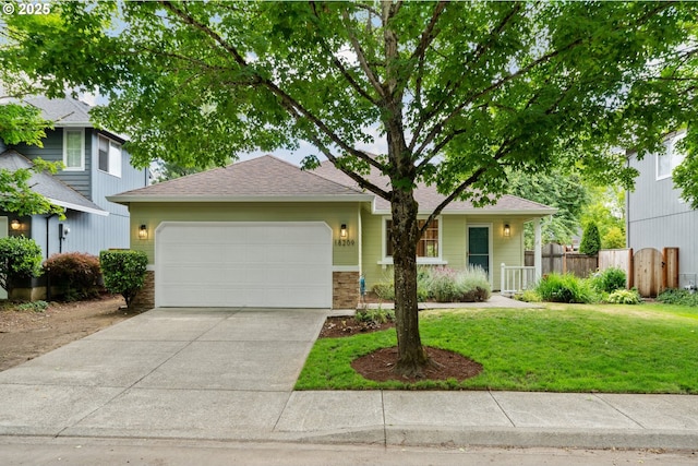 18209 SE 18th St, Vancouver, WA 98683 - view of front of house with a garage, driveway, and a shingled roof