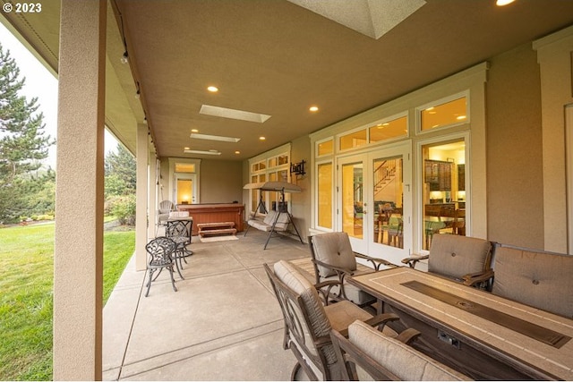 view of patio / terrace with french doors