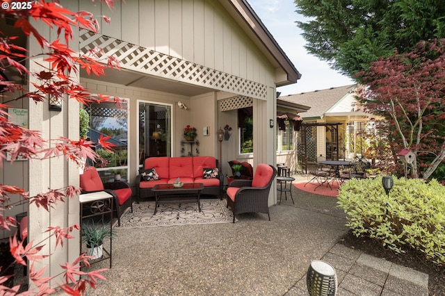 2037 NE 158th Pl, Portland, OR 97230 - view of patio featuring outdoor lounge area and outdoor dining space