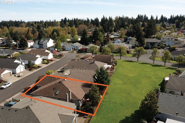 2037 NE 158th Pl, Portland, OR 97230 - aerial view of residential area with property boundaries highlighted