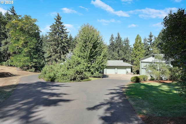 view of street with aphalt driveway