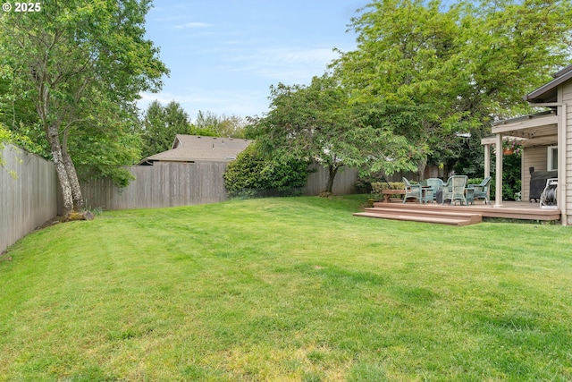 16190 SW Theresa Ct, Beaverton, OR 97007 - view of yard featuring a deck