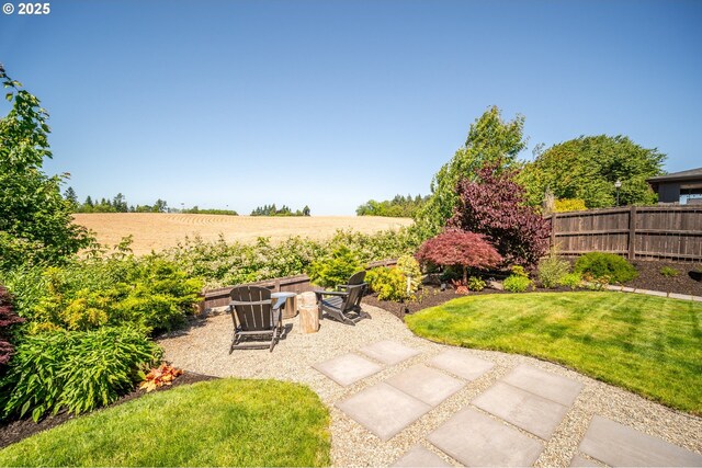 4148 S 11th Cir, Ridgefield, WA 98642 - view of yard featuring a patio area and a view of rural / pastoral area