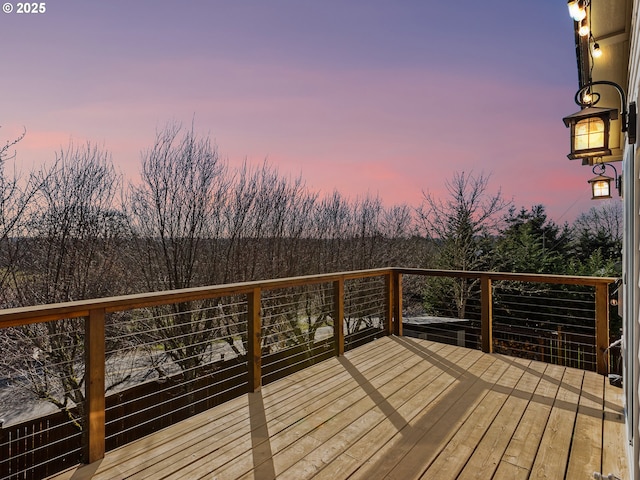 1617 NE 1st St, Battle Ground, WA 98604 - view of deck at dusk