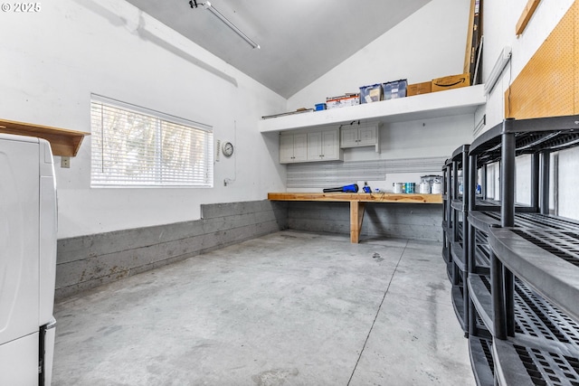 storage area featuring washer / dryer