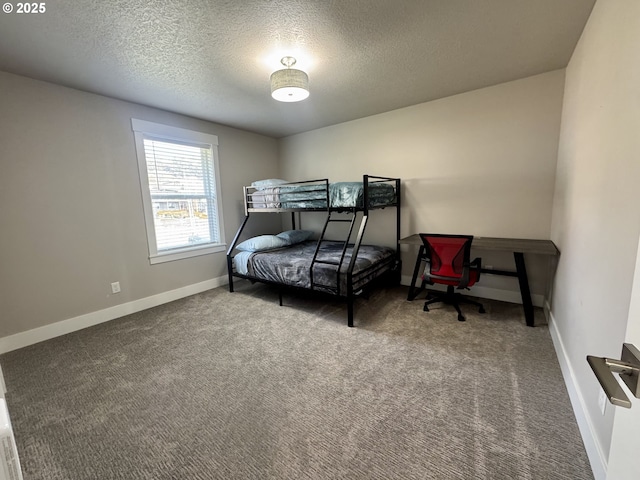 6604 NE Logan Rd, Lincoln City, OR 97367 - bedroom with a textured ceiling and carpet