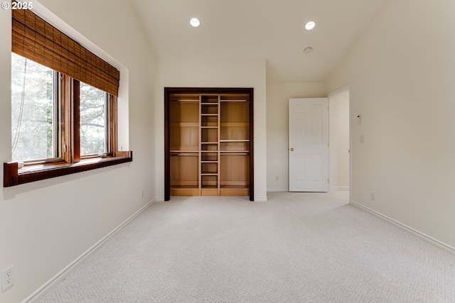 27161 Briggs Hill Rd, Eugene, OR 97405 - unfurnished bedroom featuring light colored carpet, recessed lighting, baseboards, and a closet