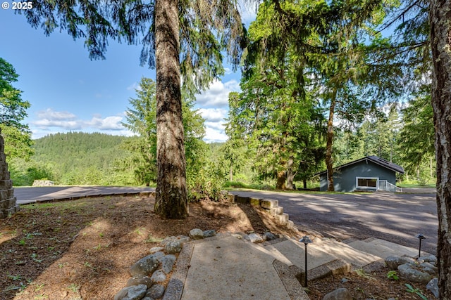 27161 Briggs Hill Rd, Eugene, OR 97405 - view of yard with a wooded view