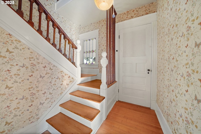 foyer featuring light hardwood / wood-style flooring