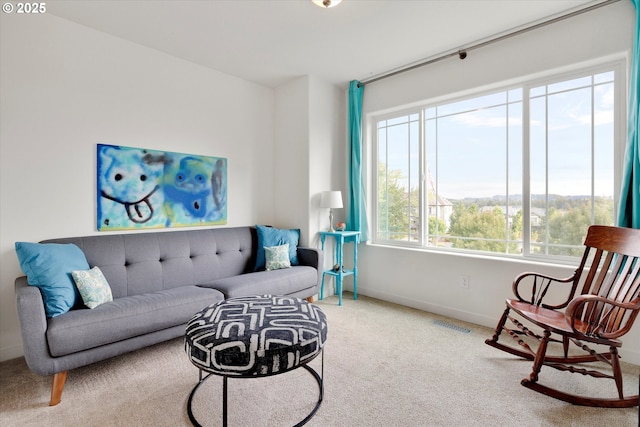 28671 SW Orleans Ave, Wilsonville, OR 97070 - living room featuring carpet and baseboards