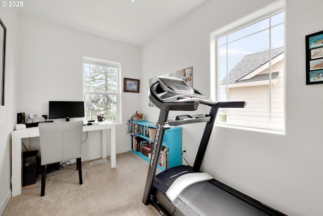 28671 SW Orleans Ave, Wilsonville, OR 97070 - workout room with light colored carpet and baseboards