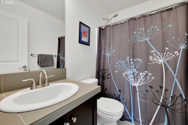 28671 SW Orleans Ave, Wilsonville, OR 97070 - full bath featuring toilet, vanity, and a shower with curtain