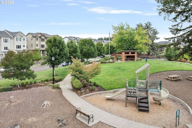 28671 SW Orleans Ave, Wilsonville, OR 97070 - view of home's community with a lawn and a residential view