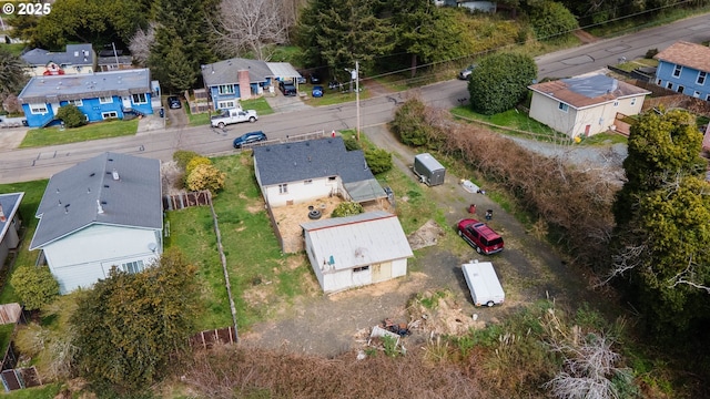 drone / aerial view with a residential view