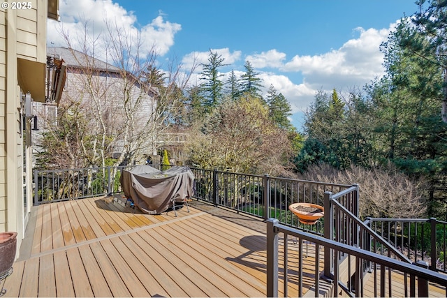 view of wooden terrace