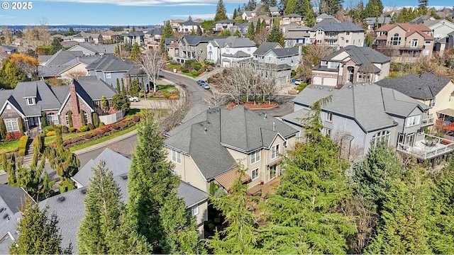 birds eye view of property featuring a residential view