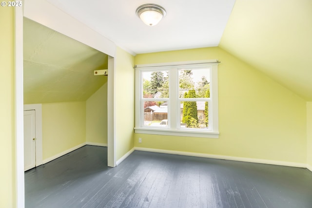 6308 SE 93rd Ave, Portland, OR 97266 - bonus room with baseboards, lofted ceiling, and hardwood / wood-style floors